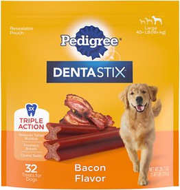 Pedigree Pedigree Dentastix Bacon Treats For Dogs  26.7 Oz Pouch