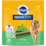 Pedigree Pedigree Dentastix Fresh Breath Large Dental Bones Treats for Dogs  1.52 lb Pack (28 Treats)