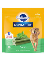 Pedigree Pedigree Dentastix Fresh Breath Large Dental Bones Treats for Dogs  1.52 lb Pack (28 Treats)