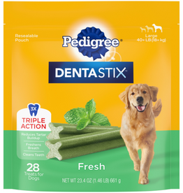 Pedigree Pedigree Dentastix Fresh Breath Large Dental Bones Treats for Dogs  1.52 lb Pack (28 Treats)