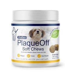 ProDen PlaqueOff Small & Medium Breed Dog Soft Chews Count of 45, .33 LB