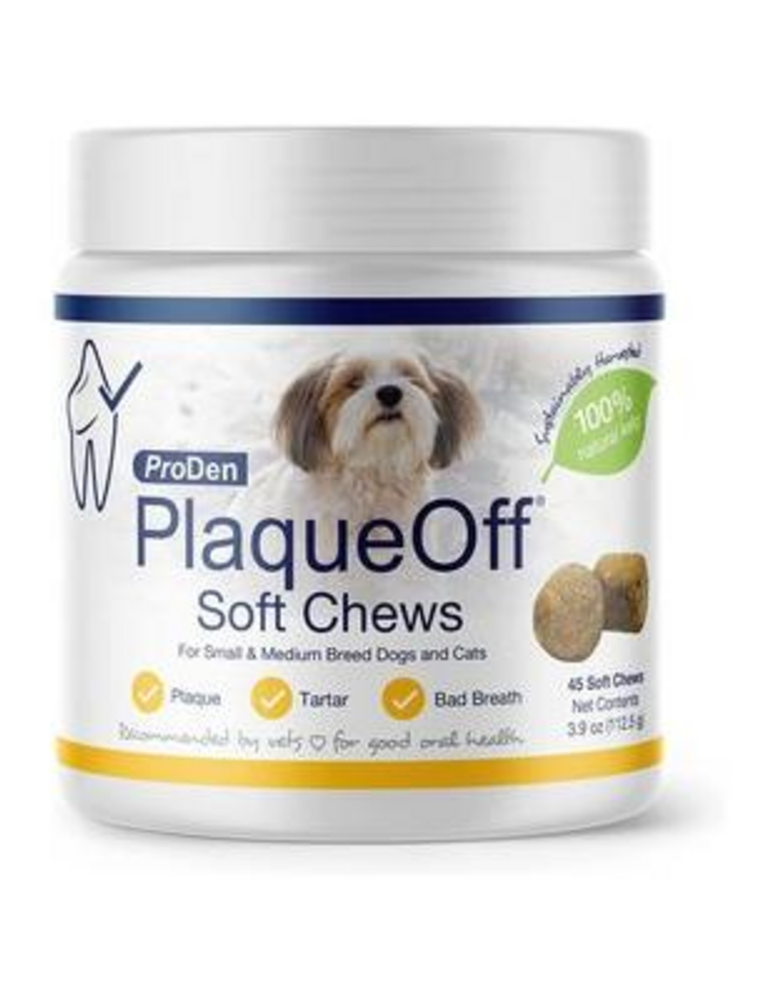 ProDen PlaqueOff Small & Medium Breed Dog Soft Chews Count of 45, .33 LB