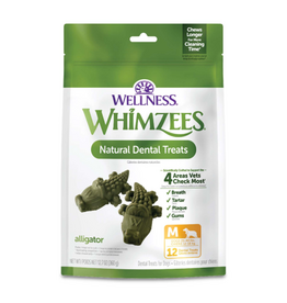 Wellness WHIMZEES Alligator Dental Chews for Dogs - Medium Breed - 12 count