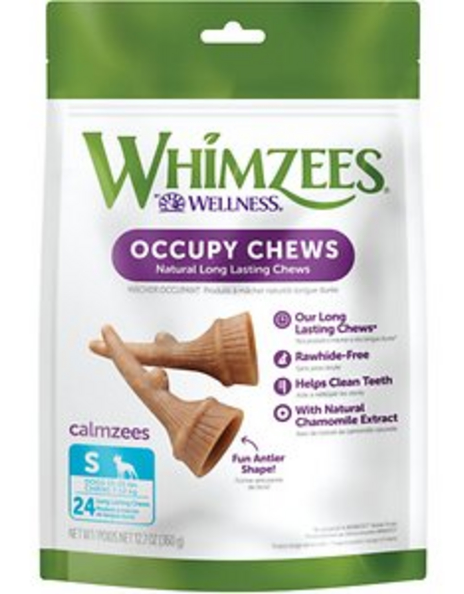 Wellness WHIMZEES Occupy Antler Dental Chews for Dogs - Small Breed - 24 count