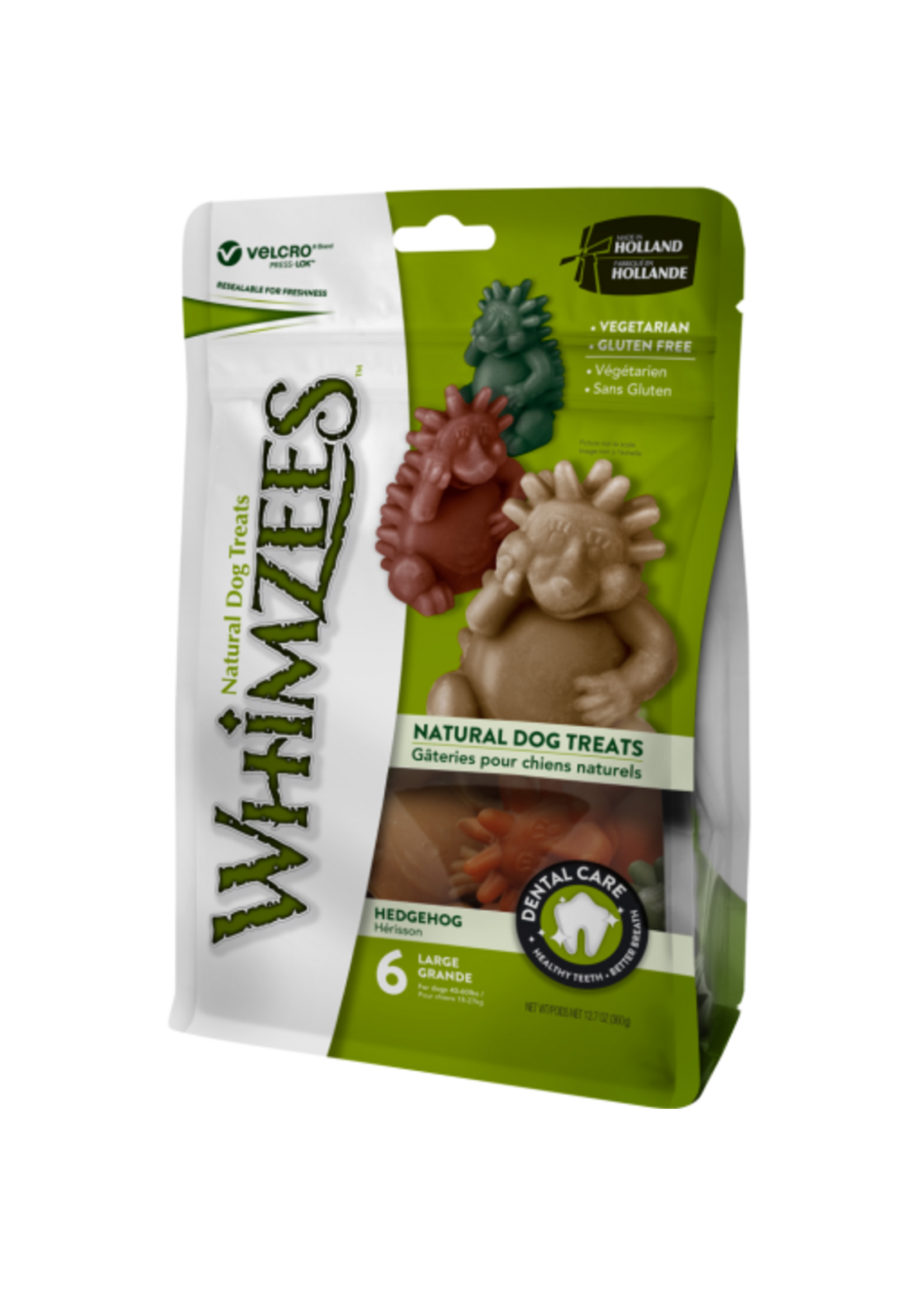Wellness WHIMZEES Hedgehog Dental Chews for Dogs - Large Breed - 6 count