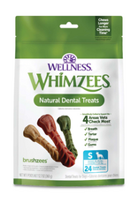 Wellness WHIMZEES Brushzees Dental Chews for Dogs - Small Breed - 24 count