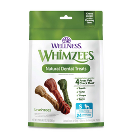Wellness WHIMZEES Brushzees Dental Chews for Dogs - Small Breed - 24 count