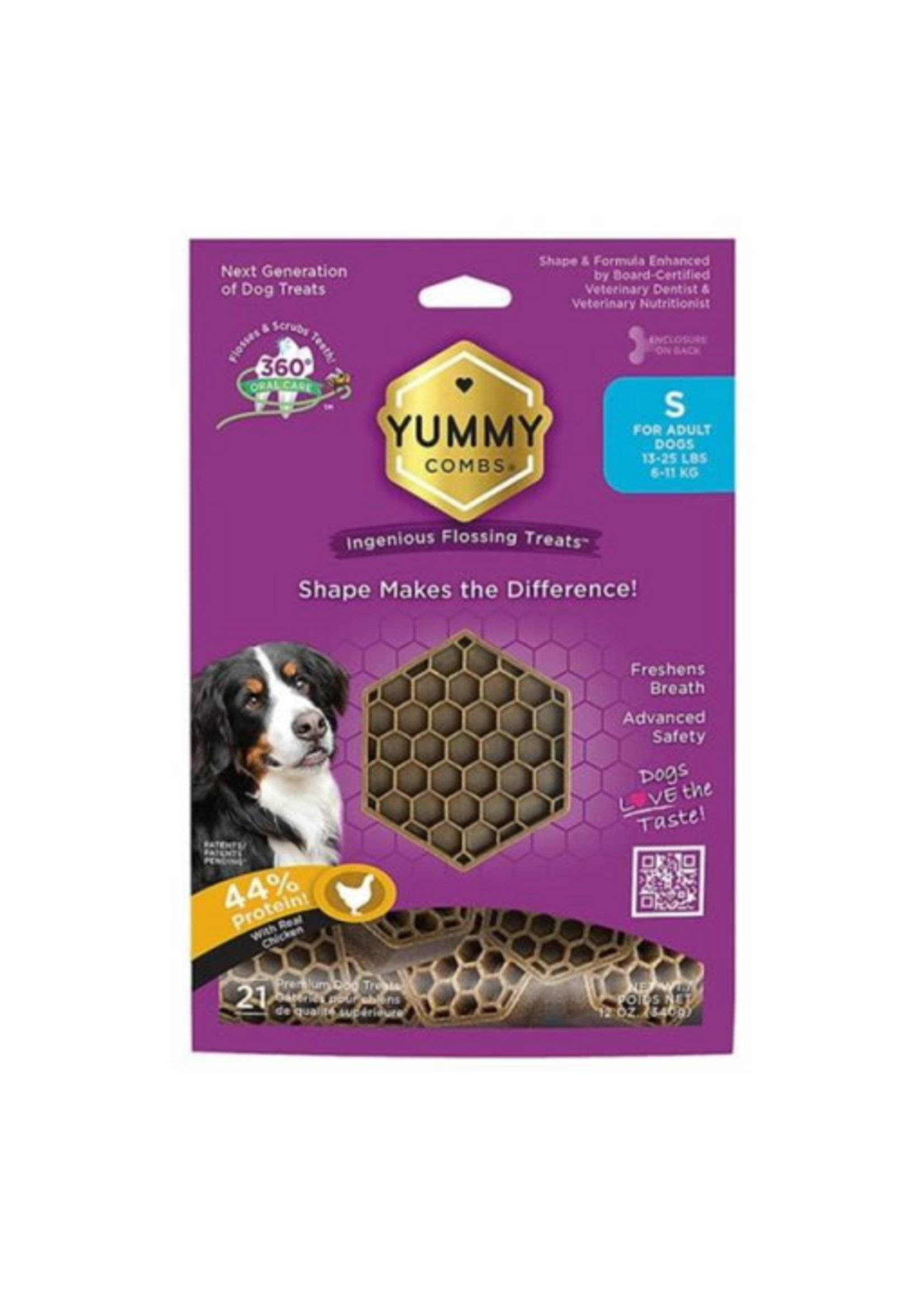 Yummy Combs Dog Dental Treats Small Chicken - 12 oz