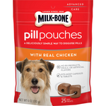 Milk-Bone Milk-Bone Pill Pouches Dog Treats Chicken Flavor - 7.4 oz