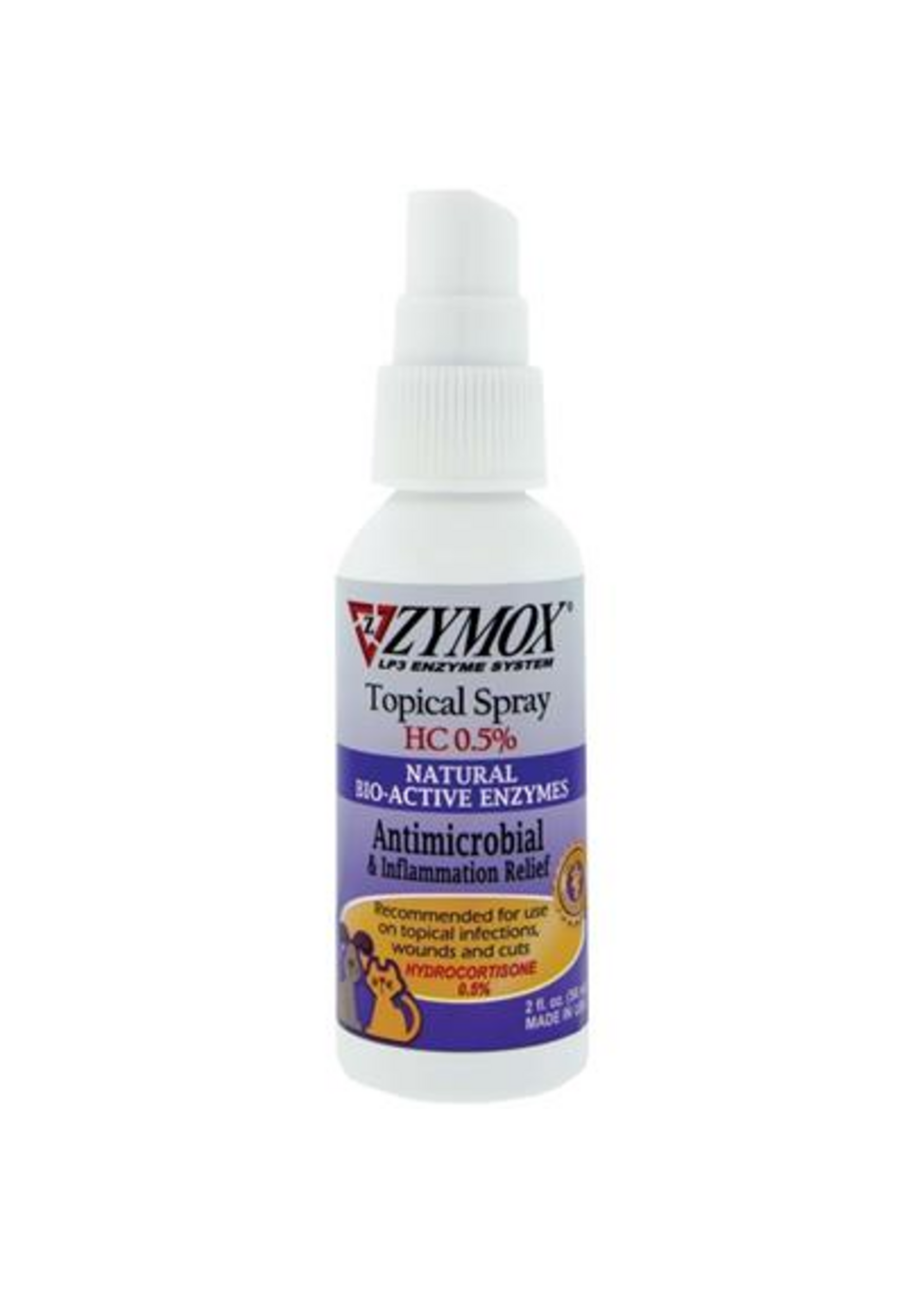 Zymox Zymox Hydrocortisone OTC Wound/Itch Spray for Dogs & Cats