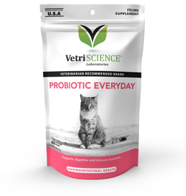 VetriScience VetriScience Feline Probiotic Everyday for Cats  Duck Flavor  60 Bite-Sized Chews