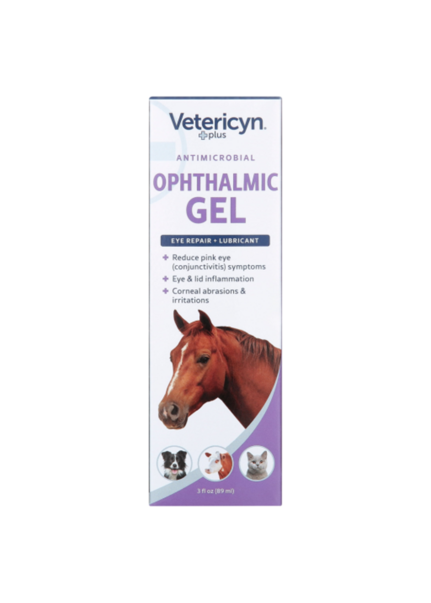 Vetericyn Vetericyn Plus All Animal Antimicrobial Ophthalmic Gel Eye Product for Dogs and Cats - 3 oz.