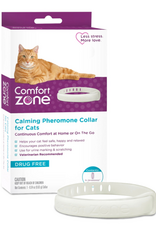 Farnam Comfort Zone Cat Calming Pheromone Collar  Anxiety & Stress Relief  White  1pk