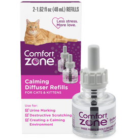 Farnam Comfort Zone Cat Calming Diffuser Refill  48 ml-2 Pack  60 Day Use 2 Pack