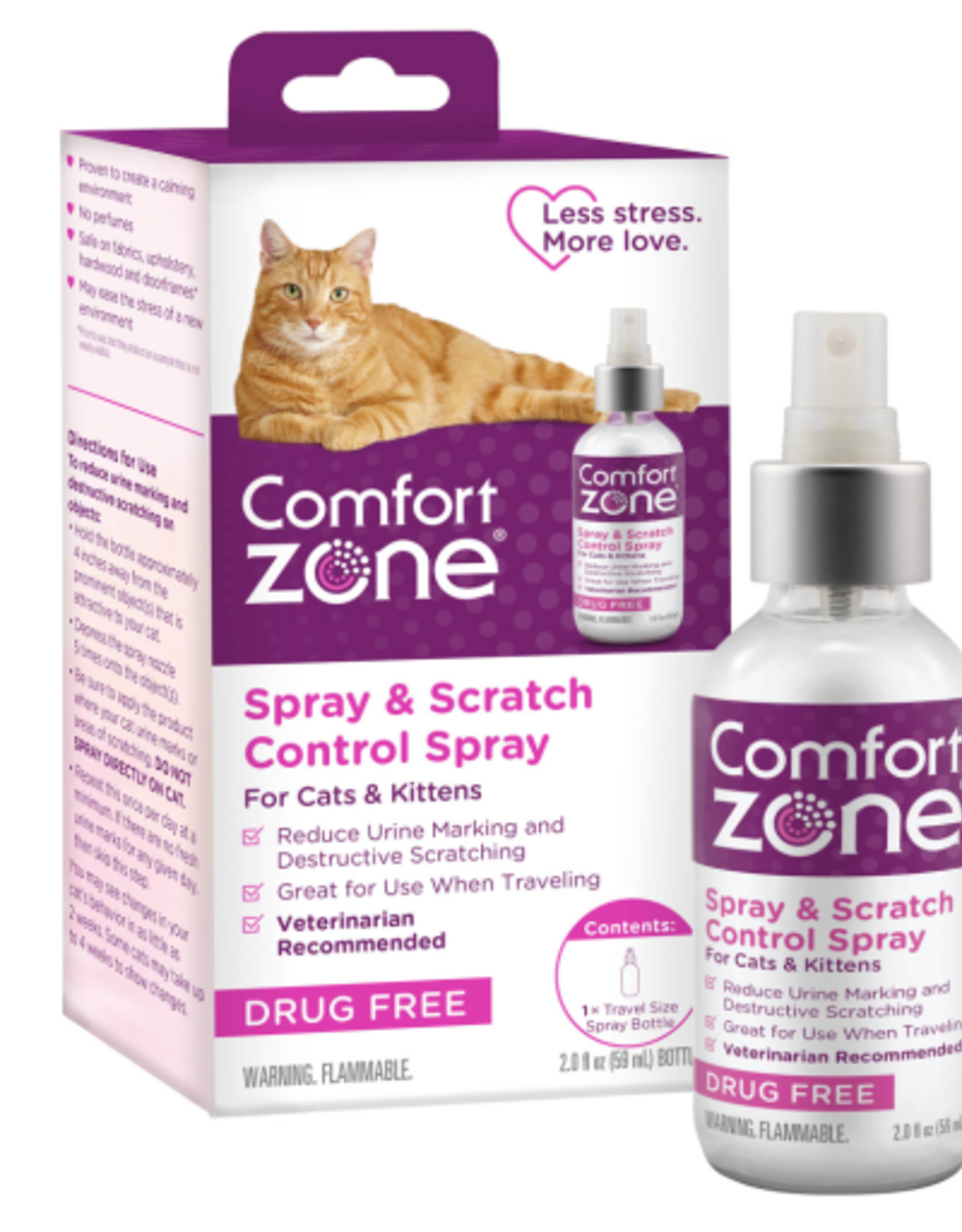 Farnam Comfort Zone Cat Calming Spray 2 oz.