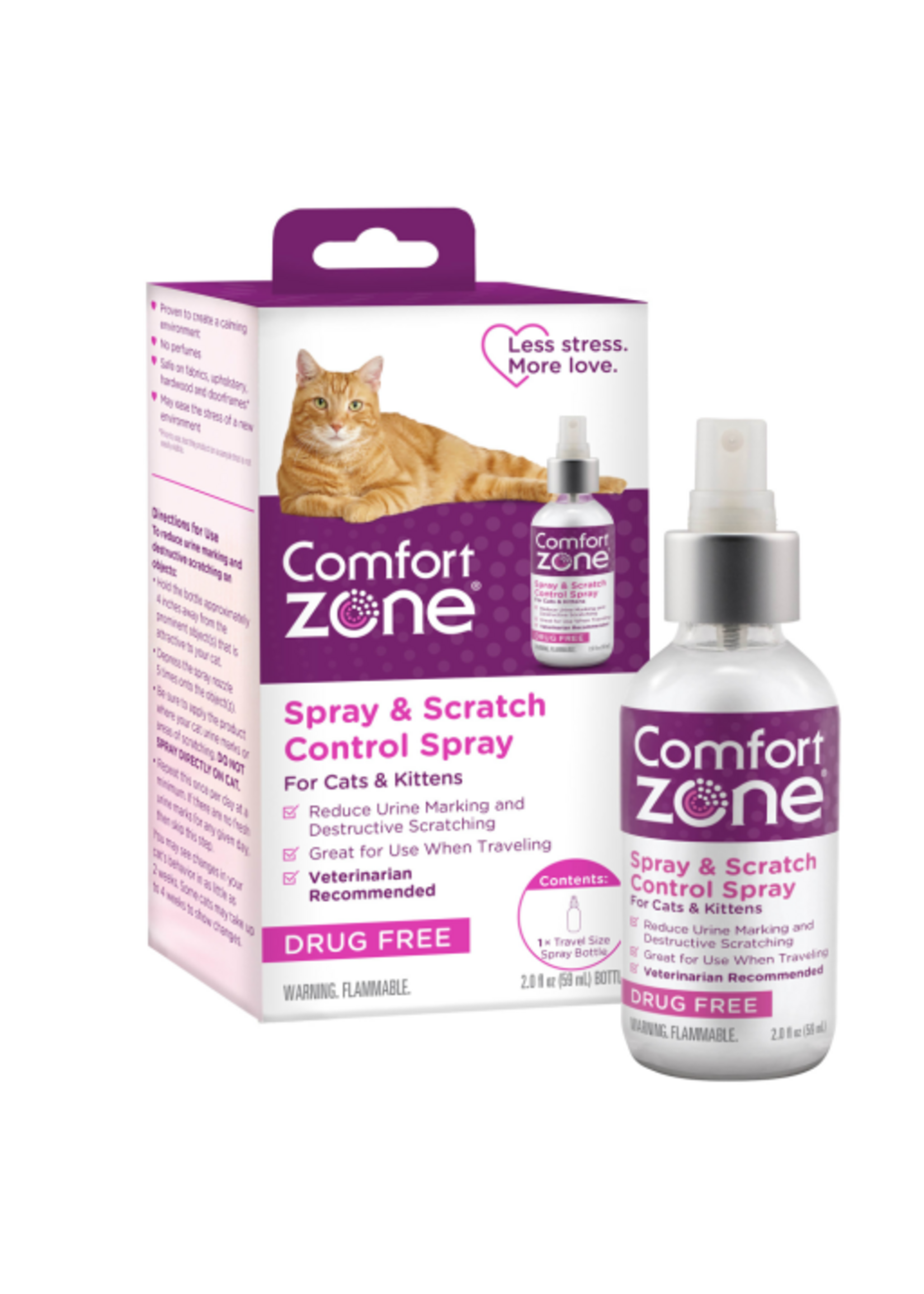 Farnam Comfort Zone Cat Calming Spray 2 oz.