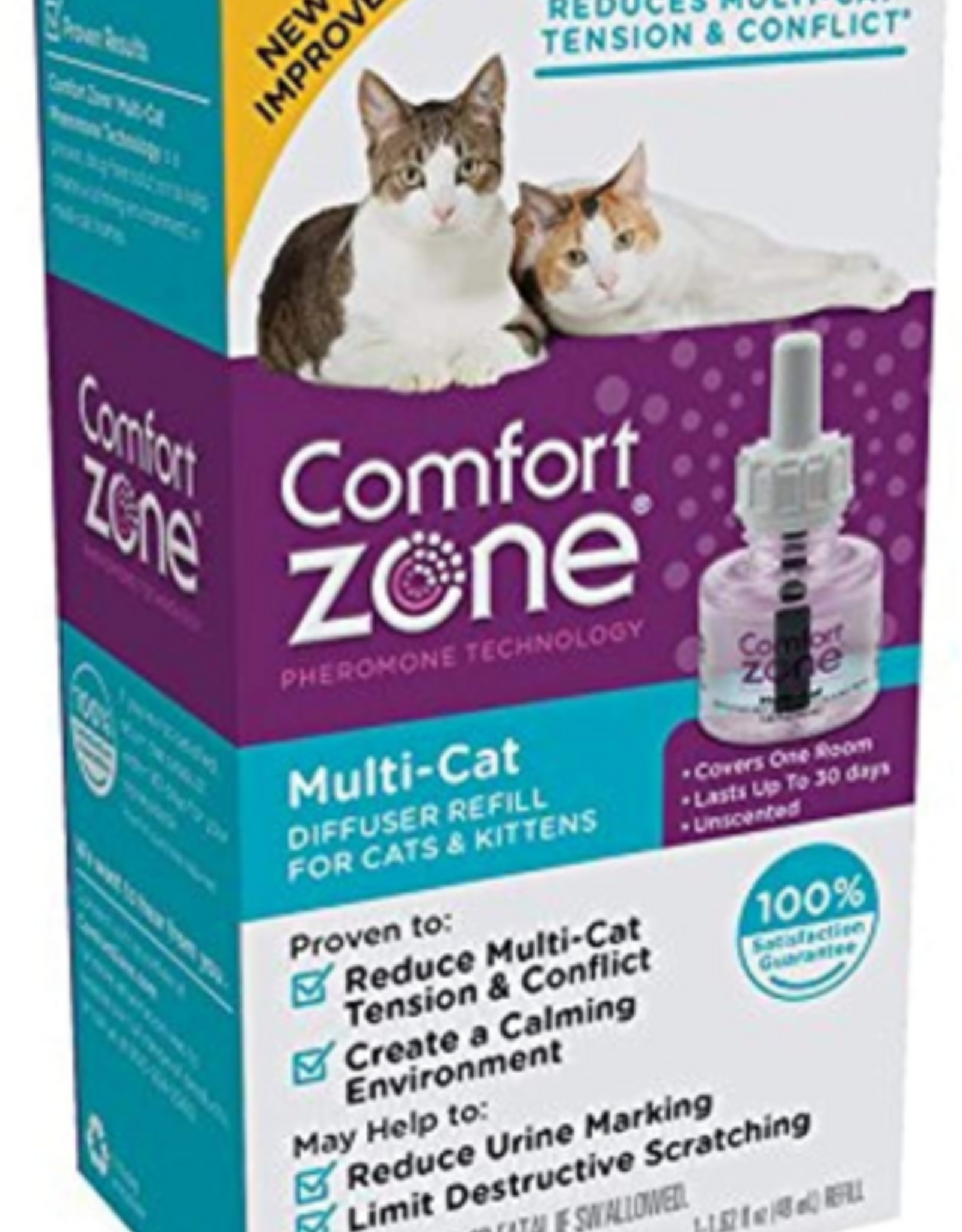 Farnam Comfort Zone Multi Cat Calming Diffuser Refills: 1-Pack