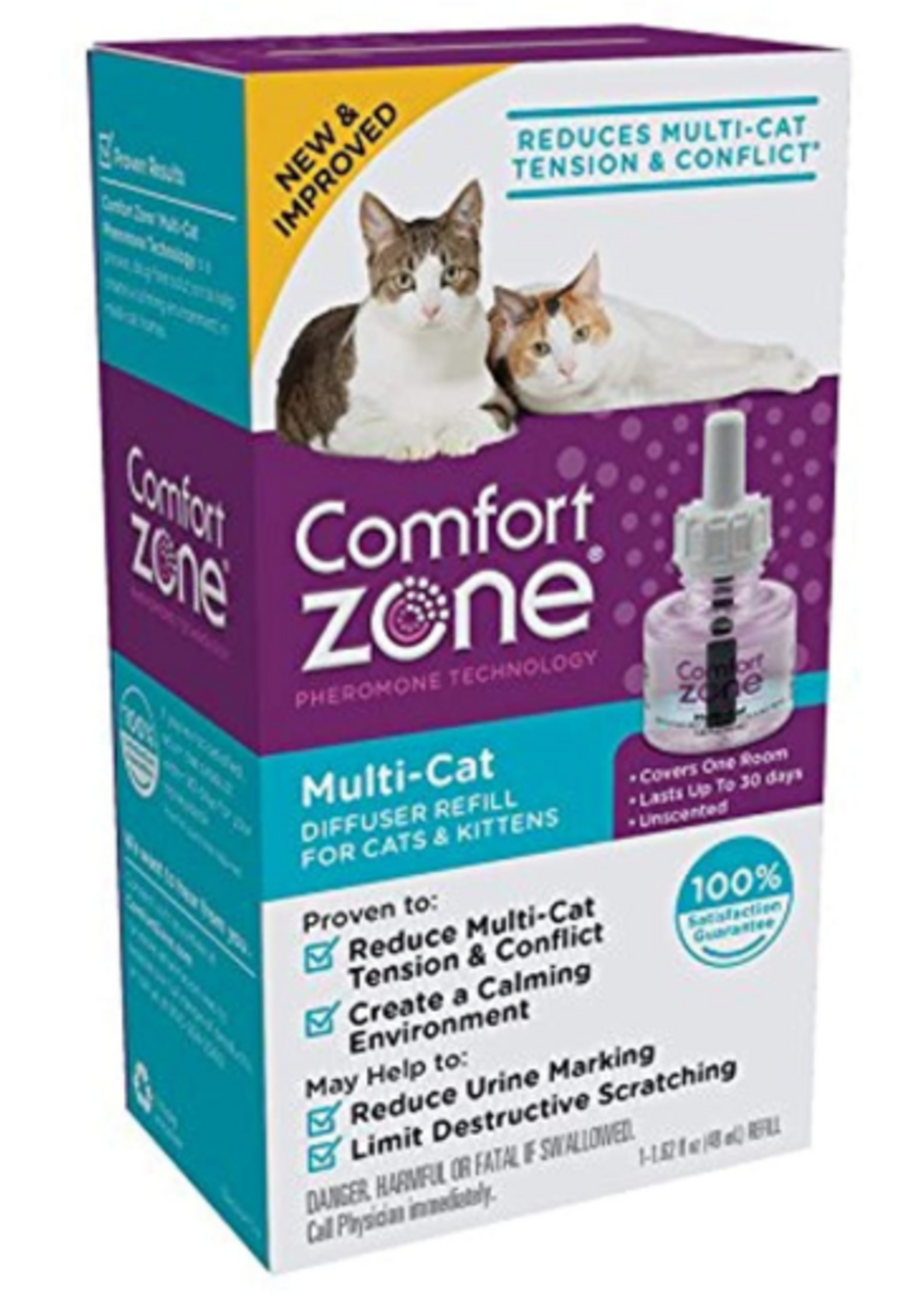 Farnam Comfort Zone Multi Cat Calming Diffuser Refills: 1-Pack