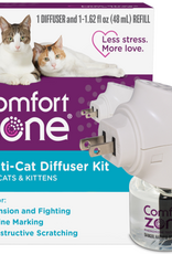 Farnam Comfort Zone Calming For Single and Multi-Cat Homes Single Diffuser Kit - 48ml