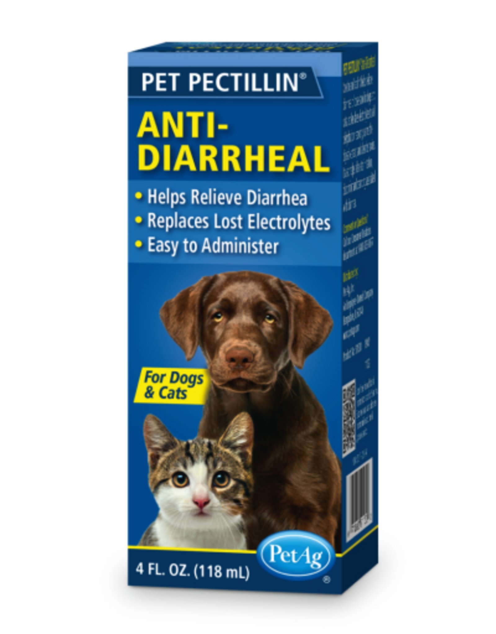 Petag PetAg Pet Pectillin Diarrhea Liquid Medication for Dogs and Cats  4 fl oz