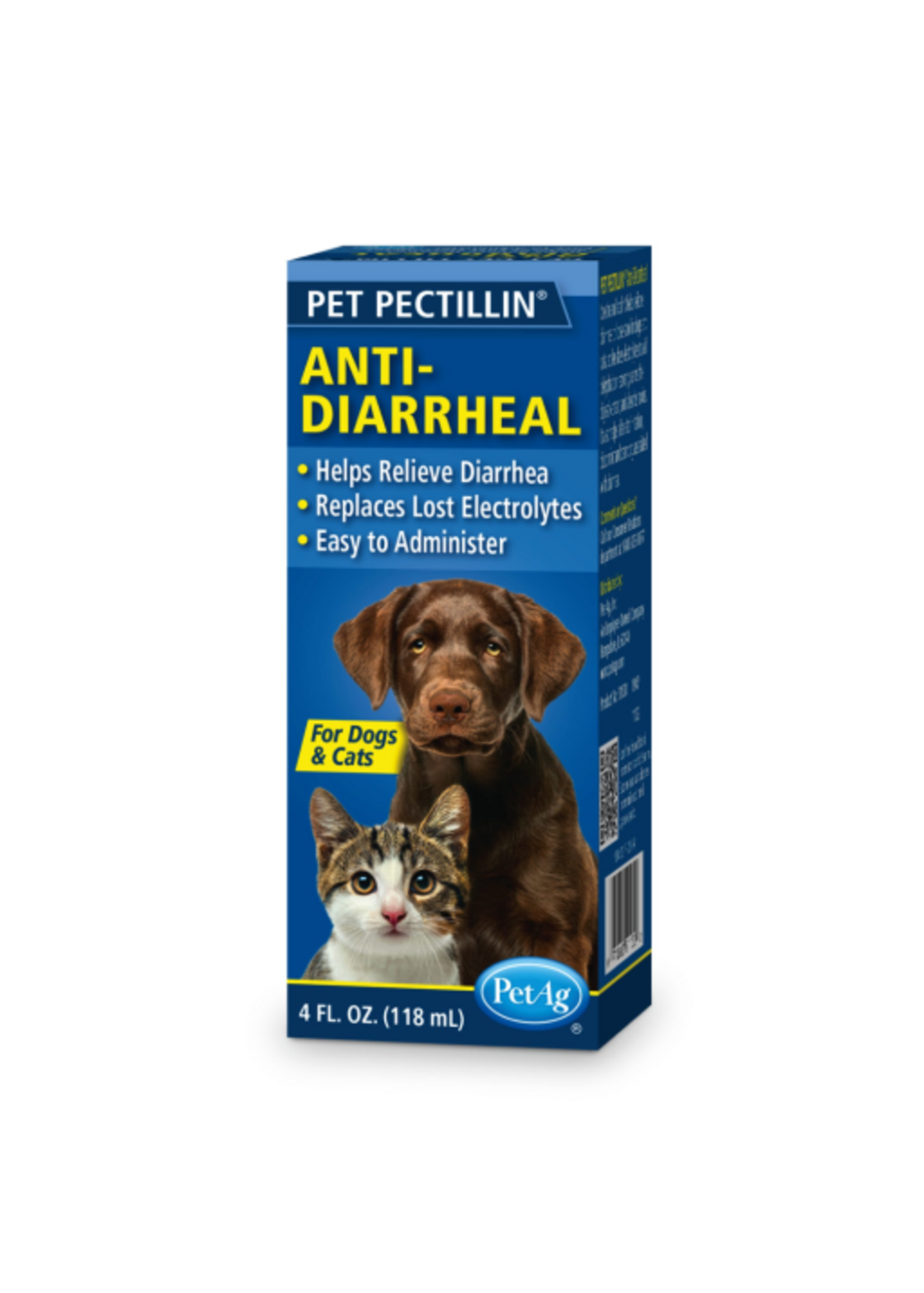 Petag PetAg Pet Pectillin Diarrhea Liquid Medication for Dogs and Cats  4 fl oz