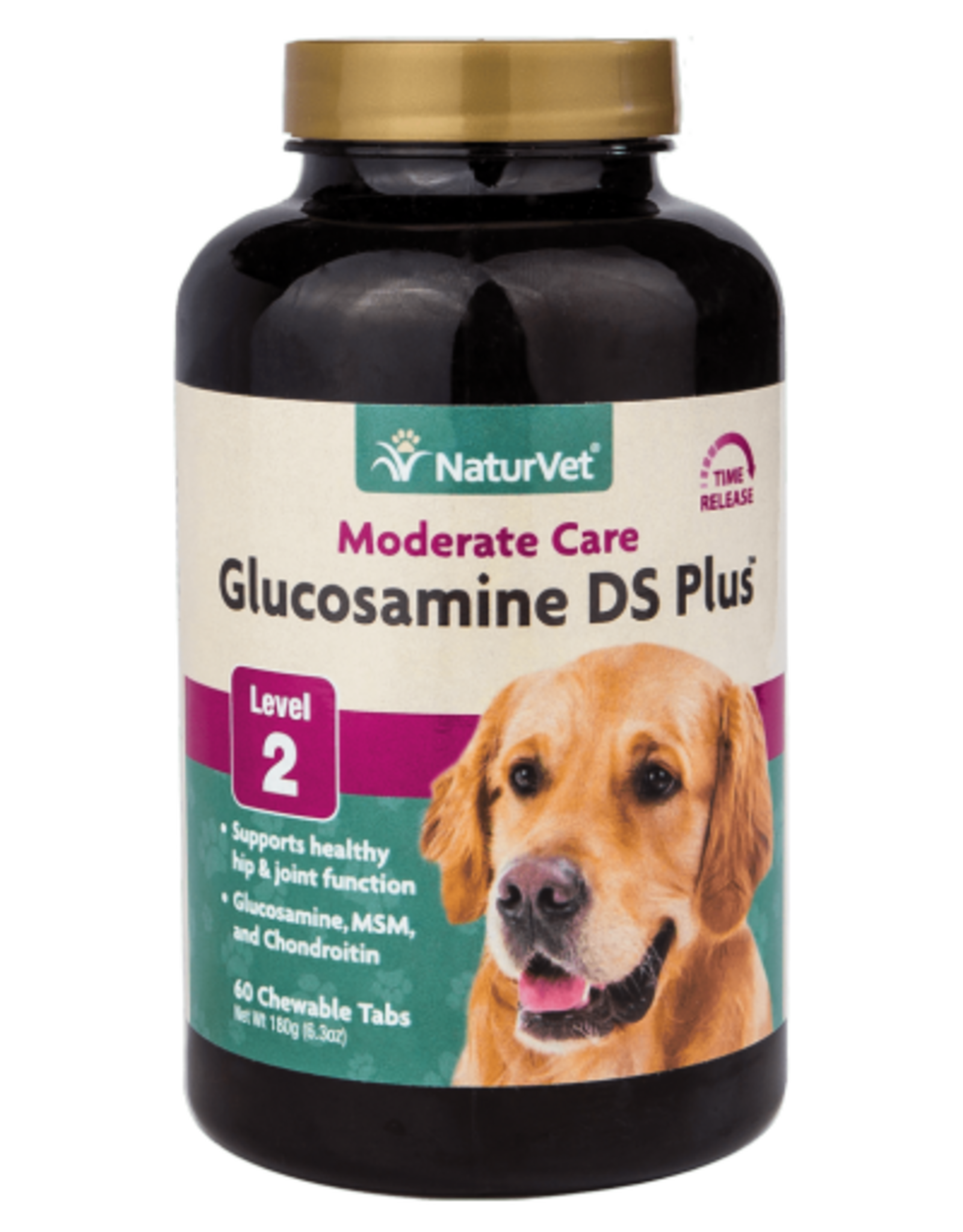 Naturvet NaturVet Joint Care Supplement For Dogs Glucosamine DS Plus Level 2 - 60 Tablets