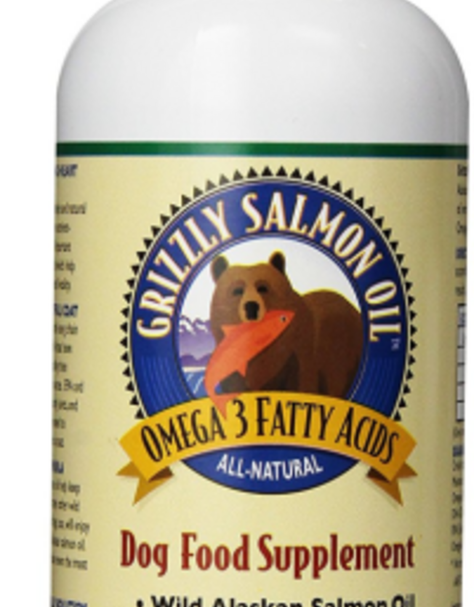 Grizzly Pet Products Grizzly Salmon Plus Omega 3-6-9 Food Supplement for Dogs & Cats - 16 Oz Pump