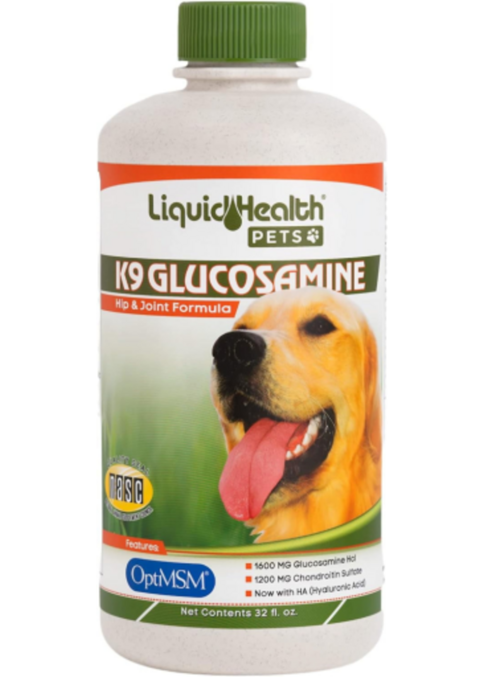 Liquid Health K9 Glucosamine for Dogs Hip & Joint Juice Liquid Vitamin - 32 Fl. Oz