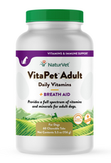 Naturvet NATURVET VITAPET ADULT DAILY VITAMINS PLUS BREATH AID 60CT