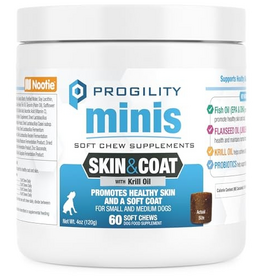 Nootie Nootie Progility Mini Skin & Coat Supplement for Small Dogs Fish Oil - 60 Soft Chews