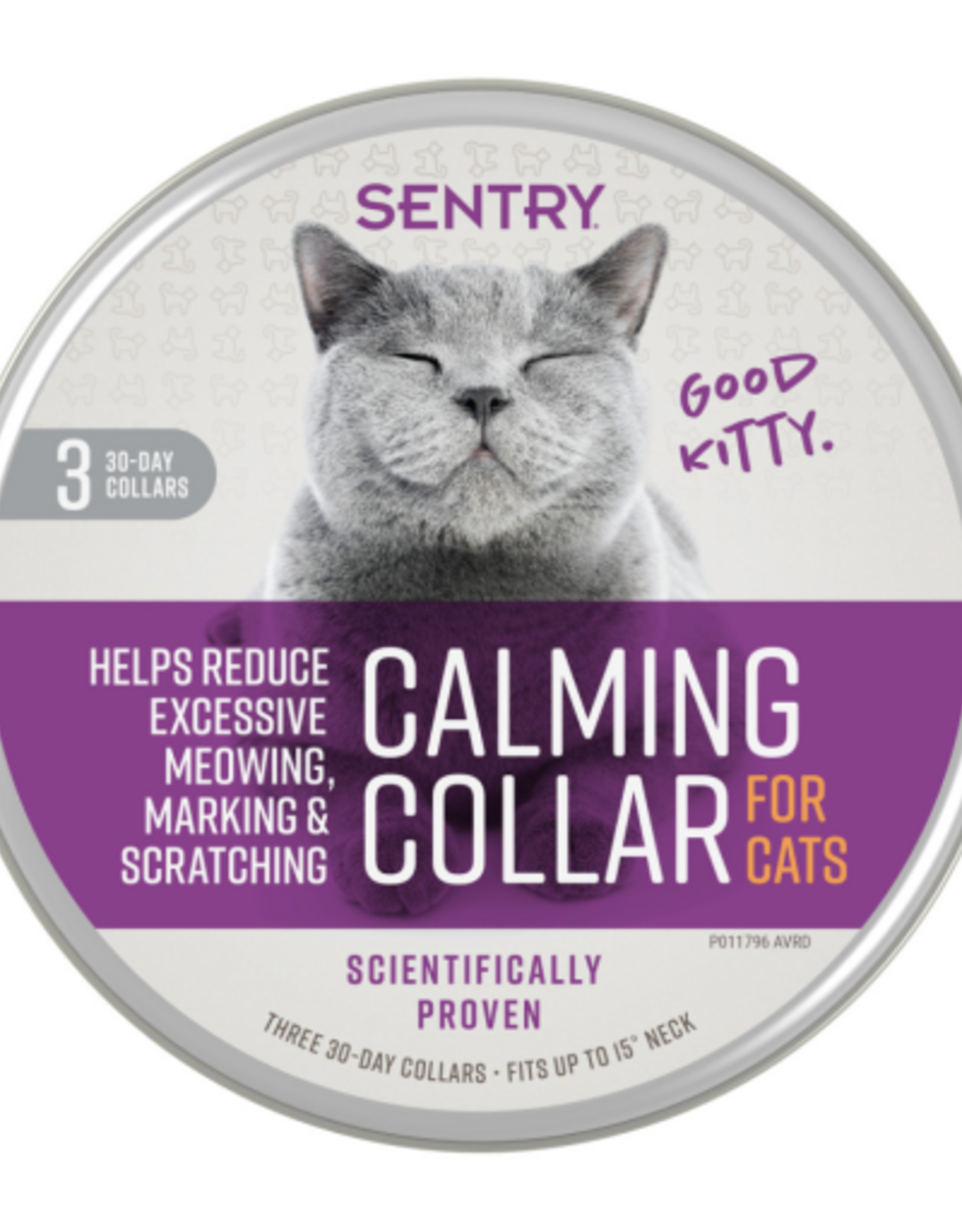 Sentry Calming Collar For Cats Purple One Size - 3 Count
