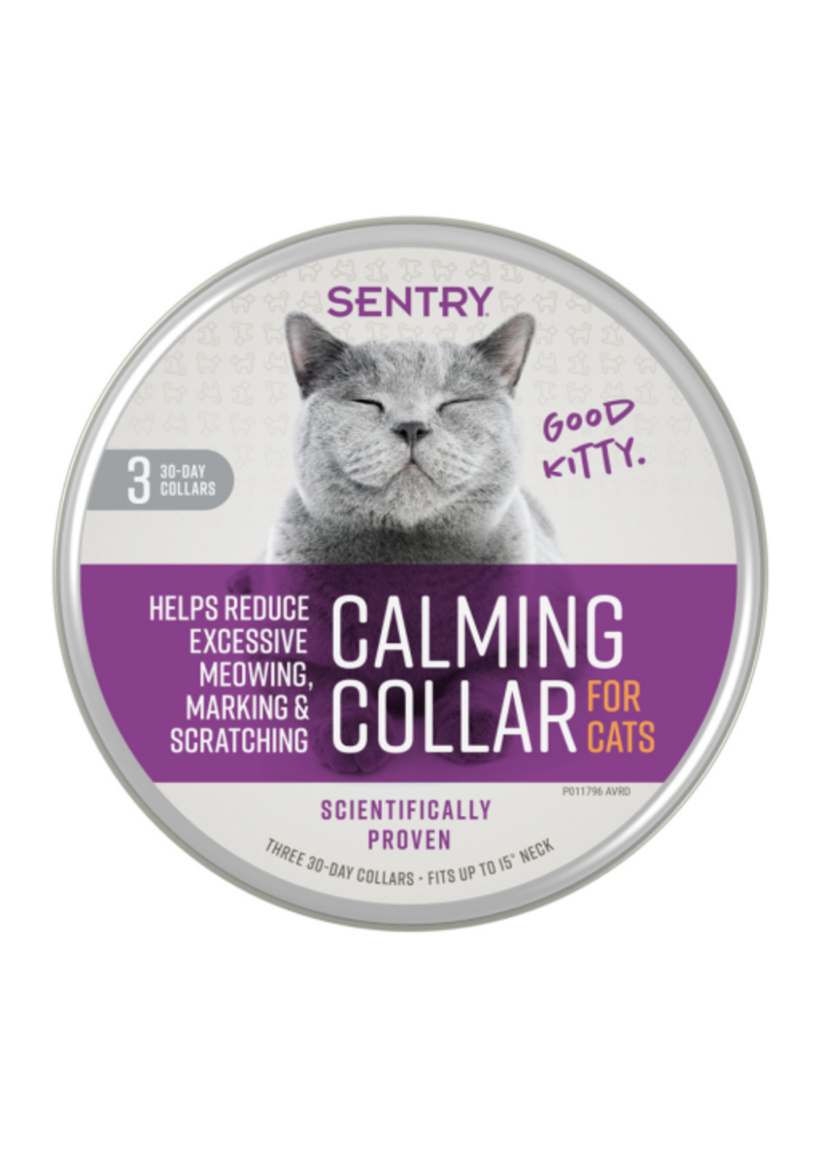 Sentry Calming Collar For Cats Purple One Size - 3 Count