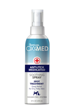 TropiClean OxyMed Anti-Itch Soothing Spray for Dogs  8 oz