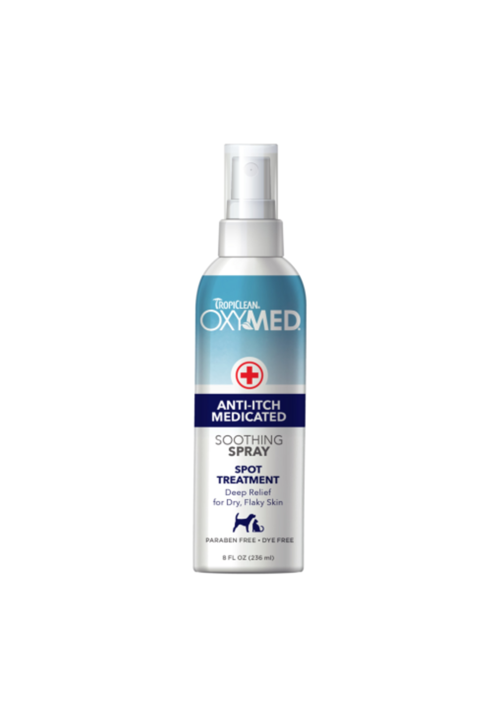 TropiClean OxyMed Anti-Itch Soothing Spray for Dogs  8 oz