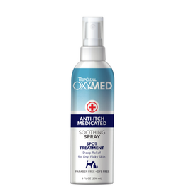 TropiClean OxyMed Anti-Itch Soothing Spray for Dogs  8 oz