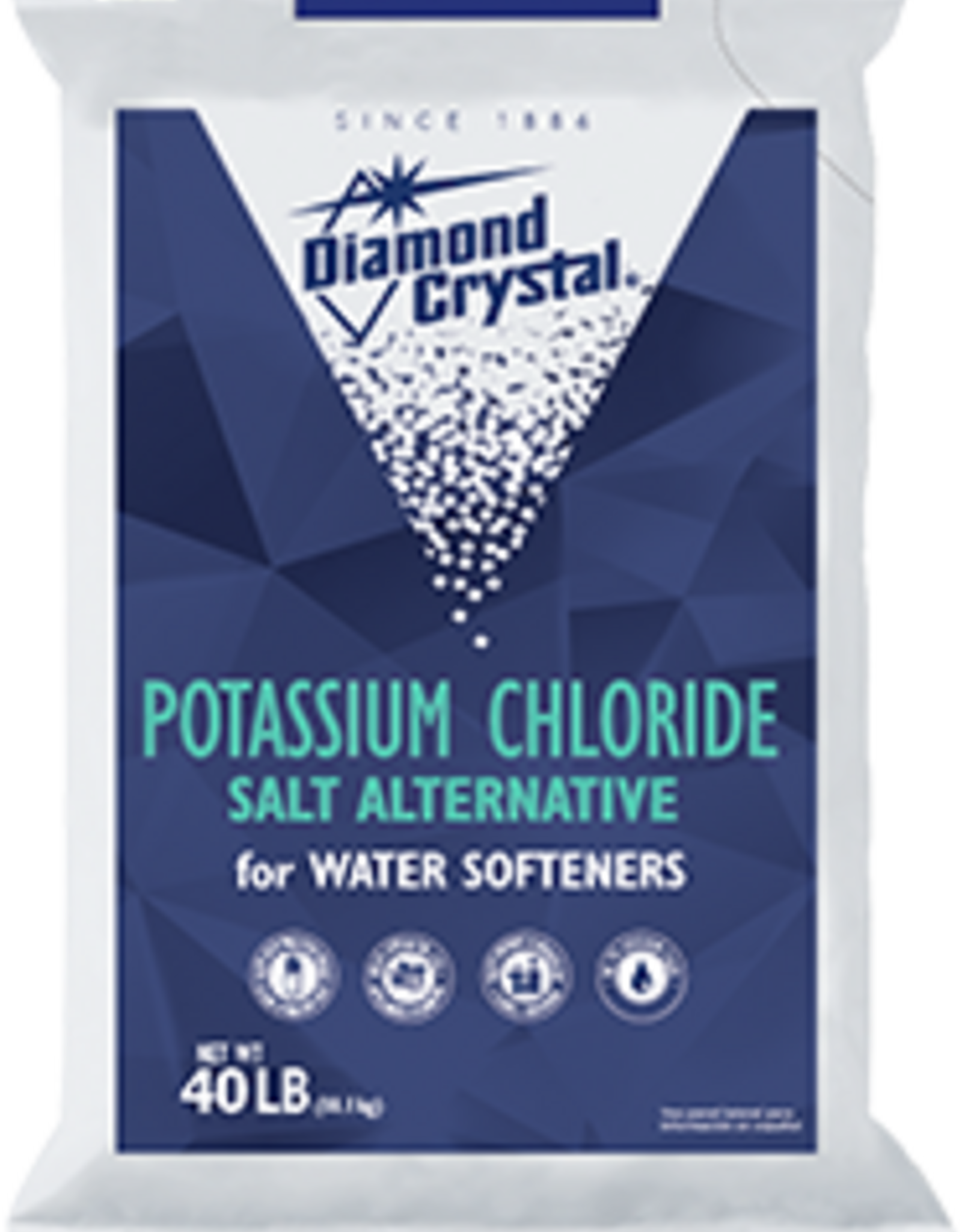 Diamond Crystal Diamond Crystal Potassium Chloride Water Softener Salt 40 lb.