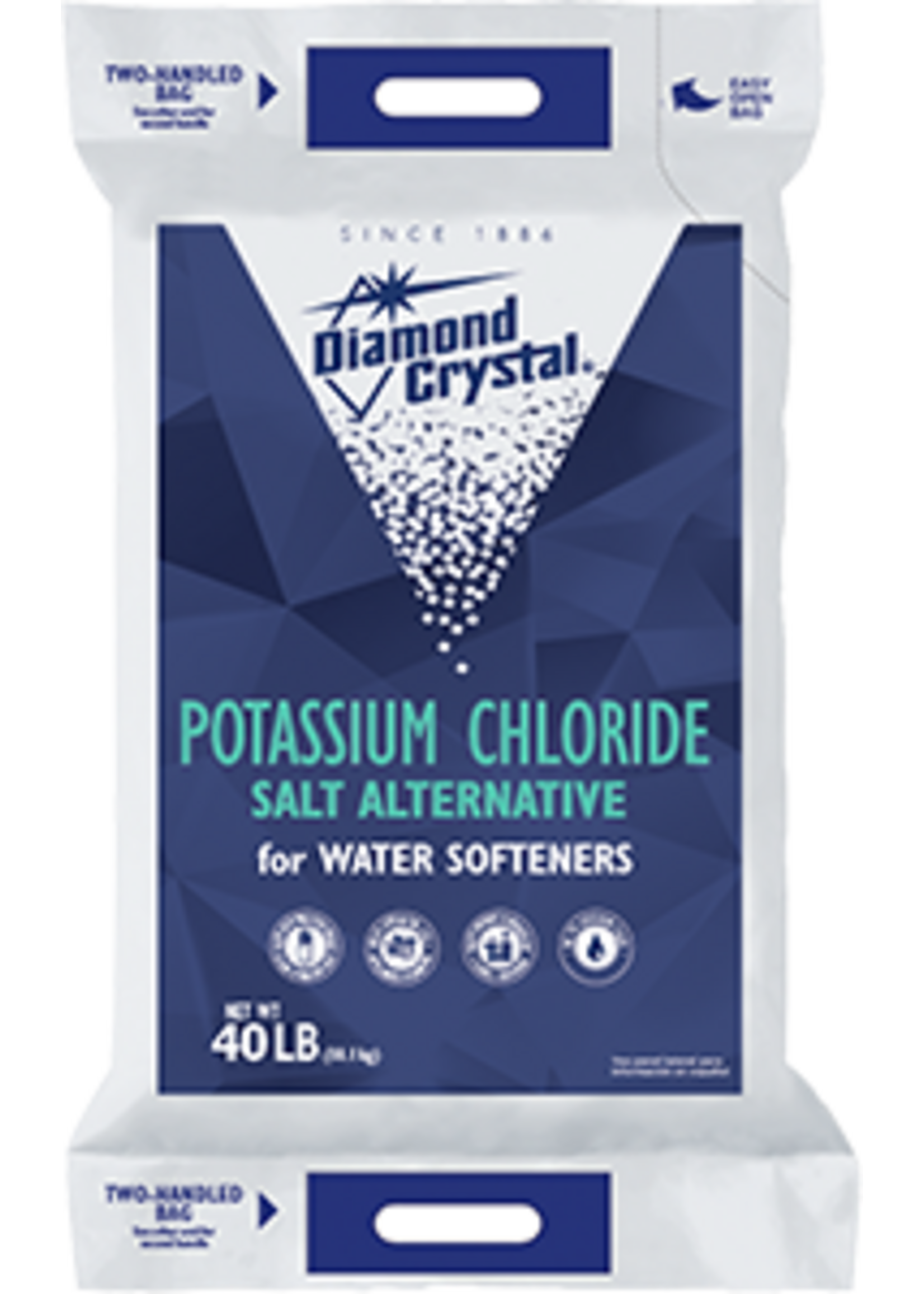 Diamond Crystal Diamond Crystal Potassium Chloride Water Softener Salt 40 lb.