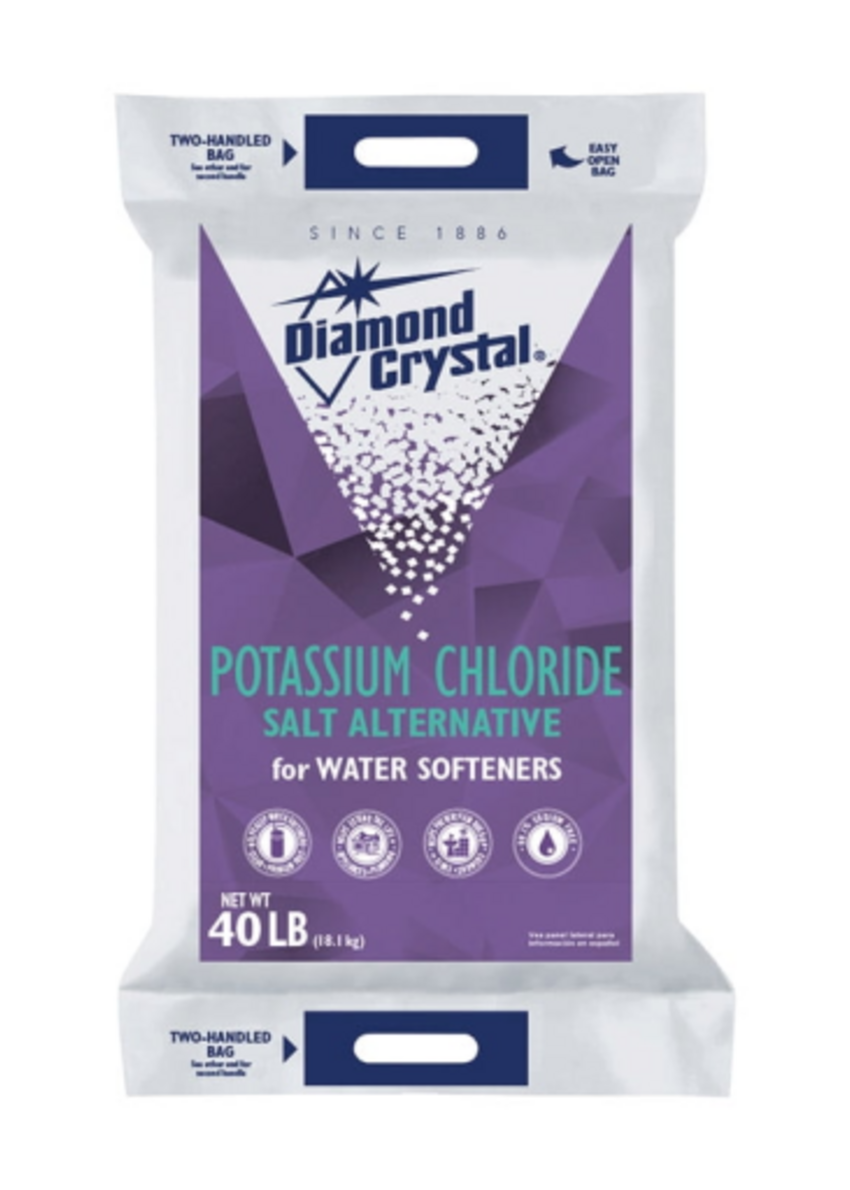 Diamond Crystal Diamond Crystal Potassium Chloride Water Softener Salt 40 lb.