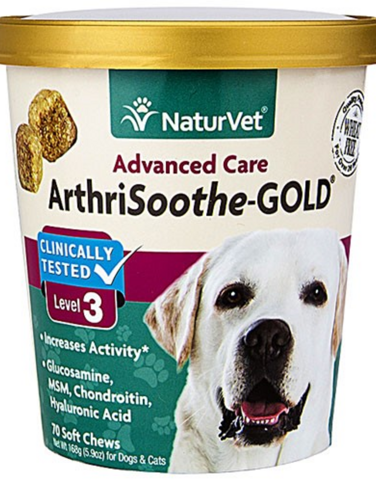 Naturvet NATURVET ARTHRISOOTHE GOLD LEVEL 3 70CT
