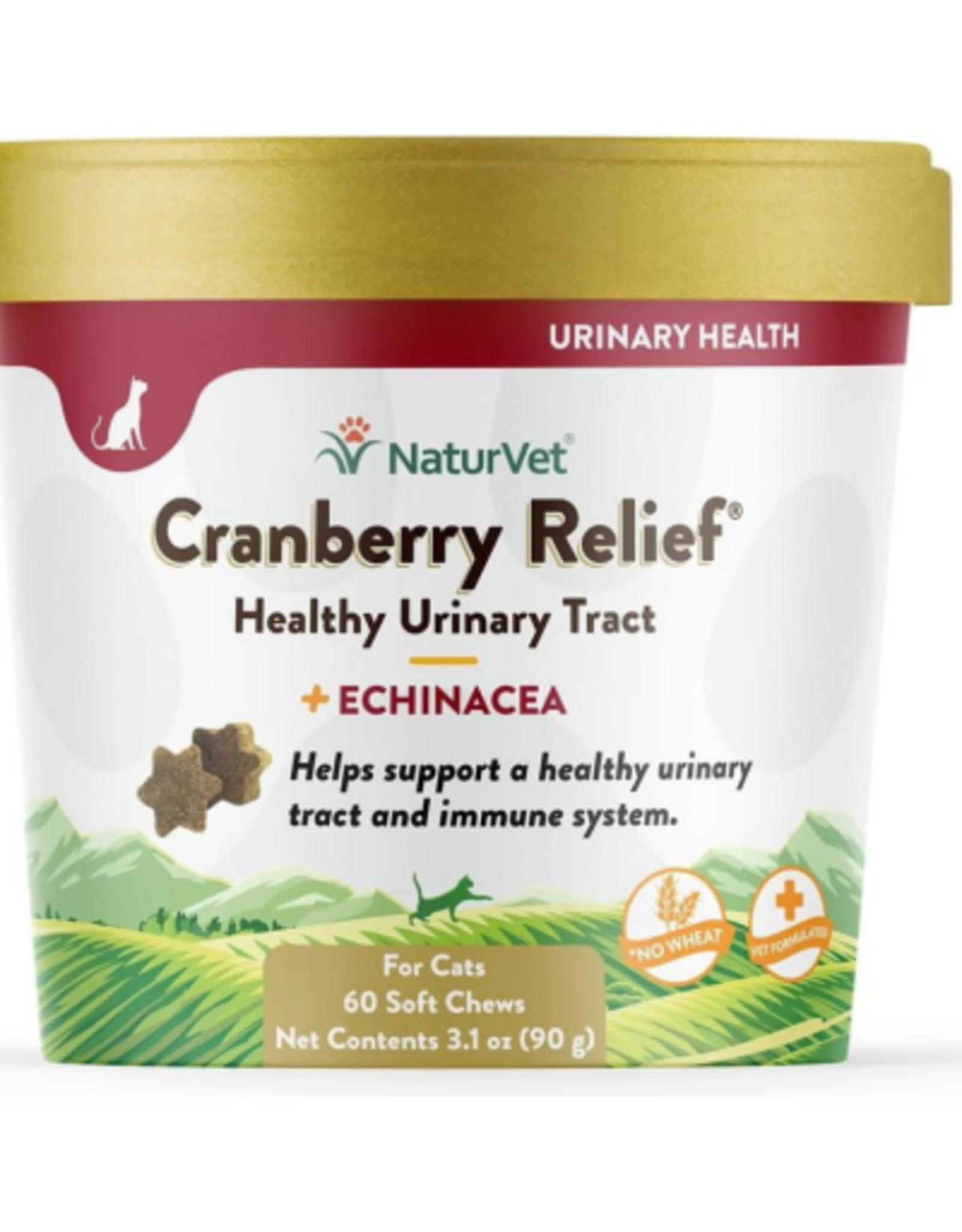 Naturvet NaturVet Cranberry Relief Plus Echinacea for Cats - 60 Soft Chews