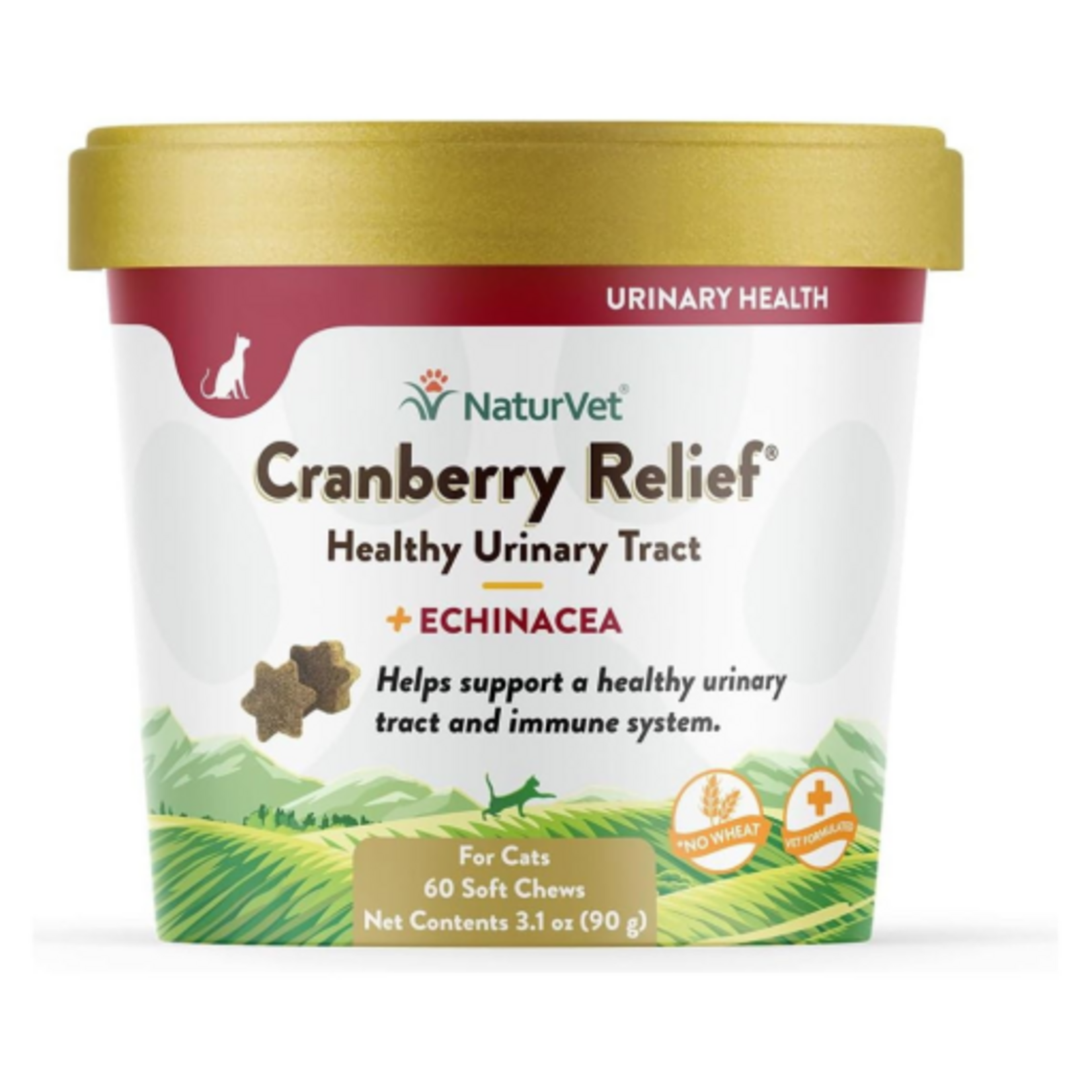 Naturvet NaturVet Cranberry Relief Plus Echinacea for Cats - 60 Soft Chews