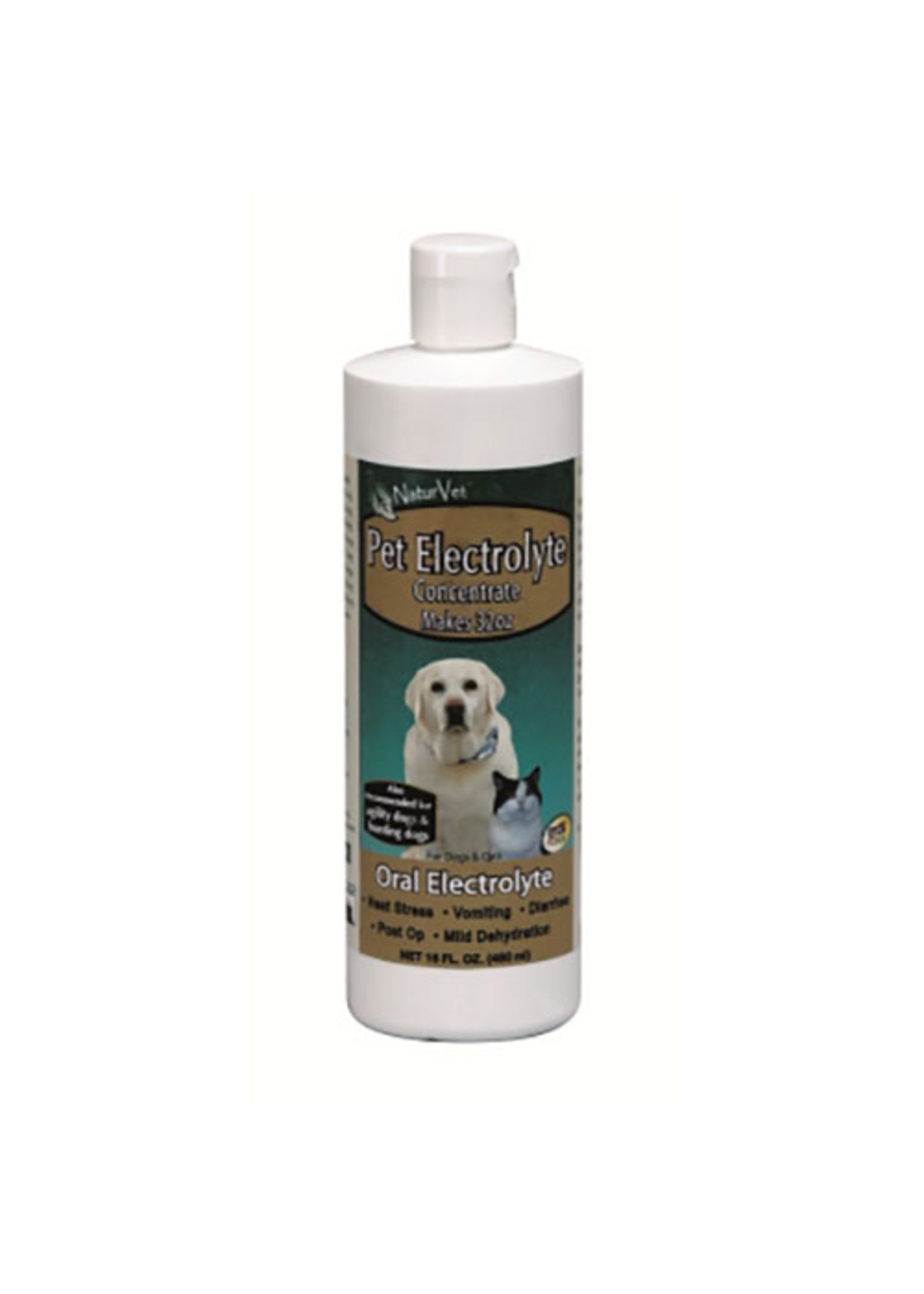 Naturvet NaturVet Electrolytes Concentrate Liquid Nutritional Supplement for Cats & Dogs - 16 oz Bottle
