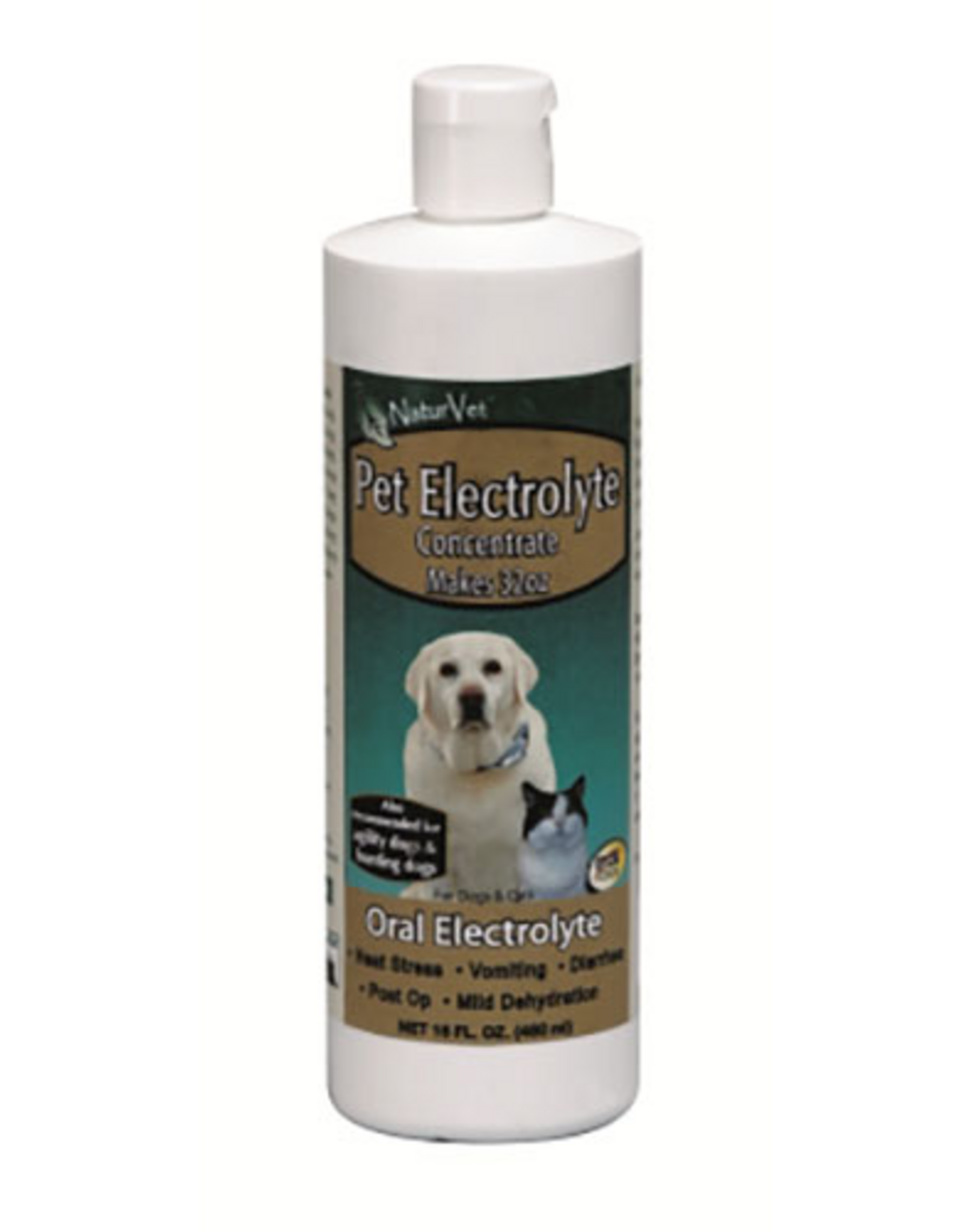 Naturvet NaturVet Electrolytes Concentrate Liquid Nutritional Supplement for Cats & Dogs - 16 oz Bottle