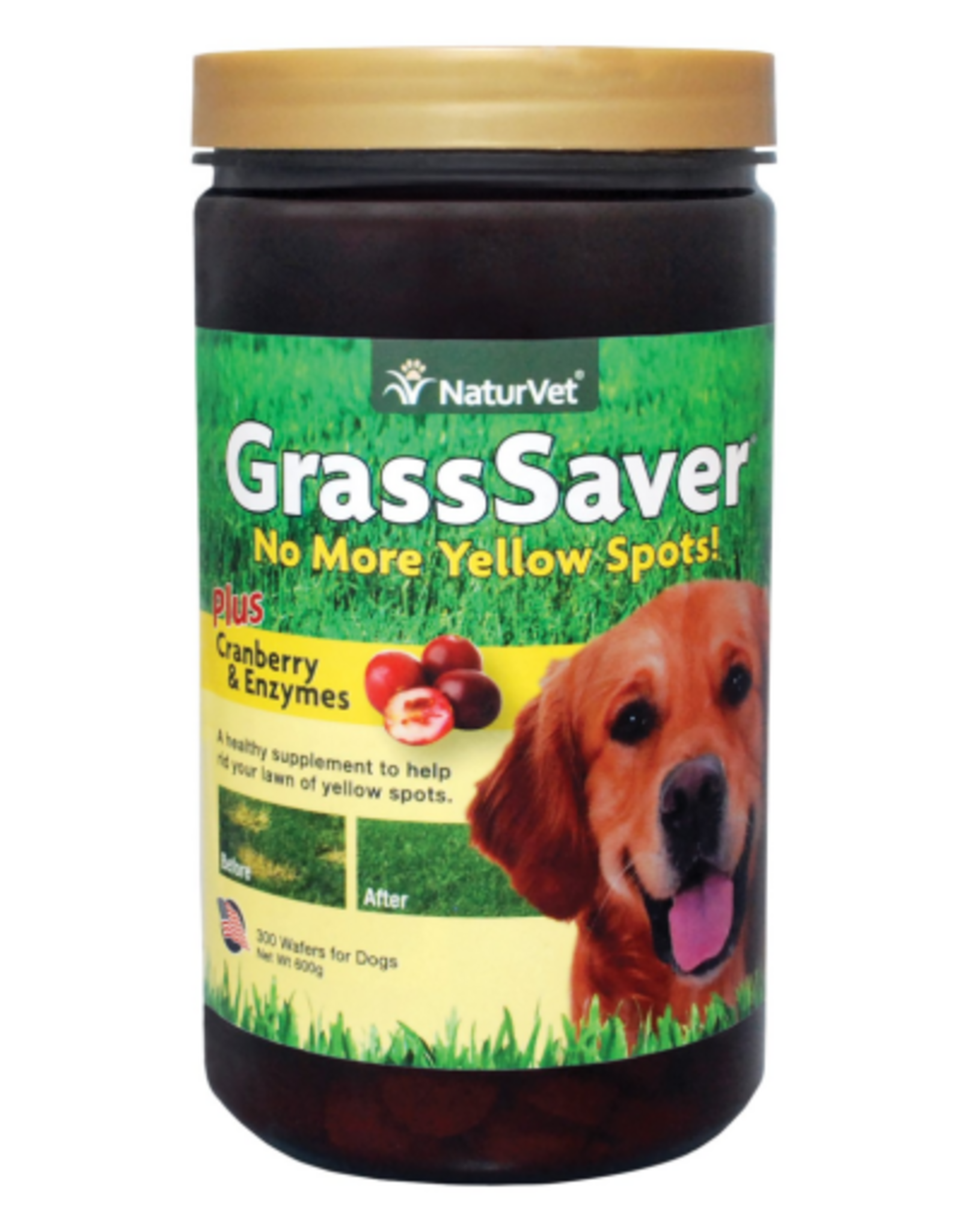 Naturvet NaturVet GrassSaver Plus Enzymes for Dogs - 300 Chewable Wafers