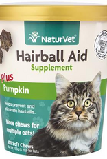 Naturvet NaturVet Cat Hairball Aid Supplement, Pack of 60 Soft Chews, 3.1 OZ