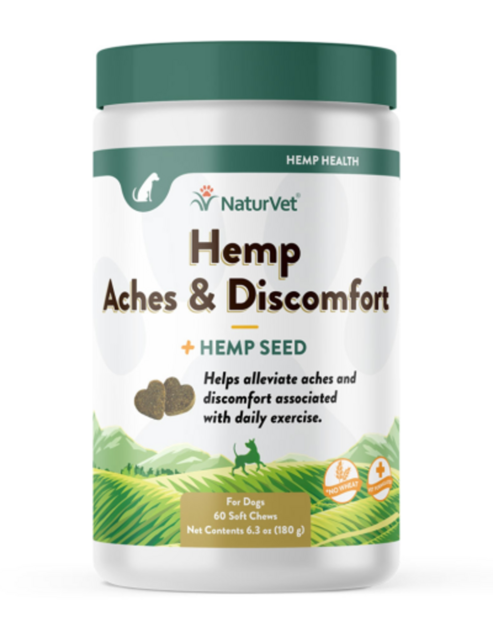 Naturvet NATURVET HEMP ACHES & DISCOMFORT 60CT