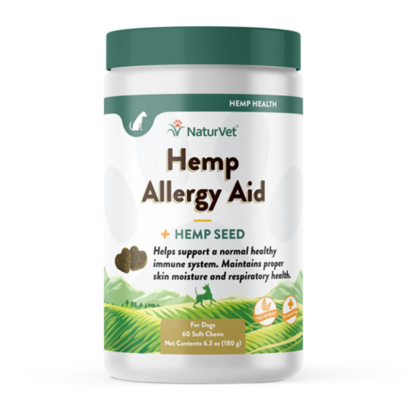 Naturvet NaturVet Hemp Allergy Aid Soft Chews for Dogs - Count of 60