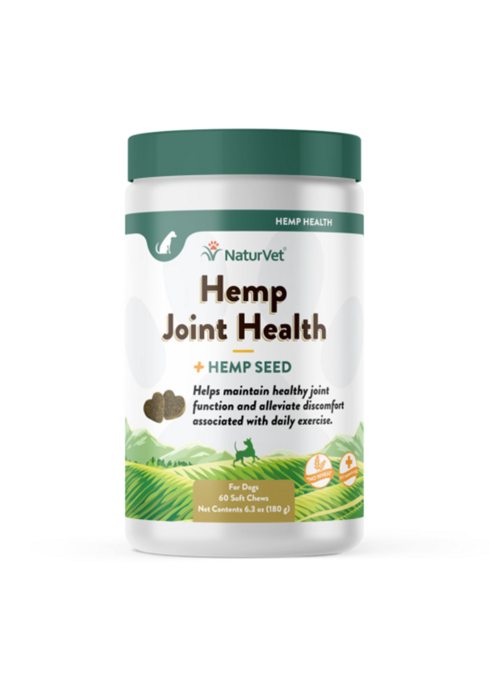 Naturvet NaturVet Hemp Joint Health for Dogs - Plus Hemp Seed – 60 Soft Chews