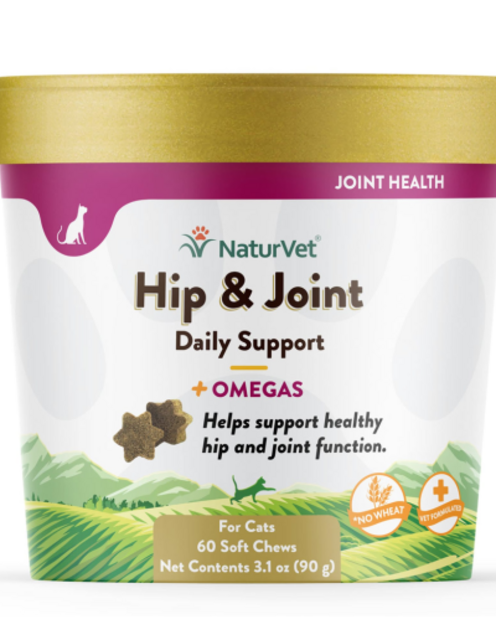 Naturvet NATURVET HIP & JOINT PLUS OMEGA CAT 60CT
