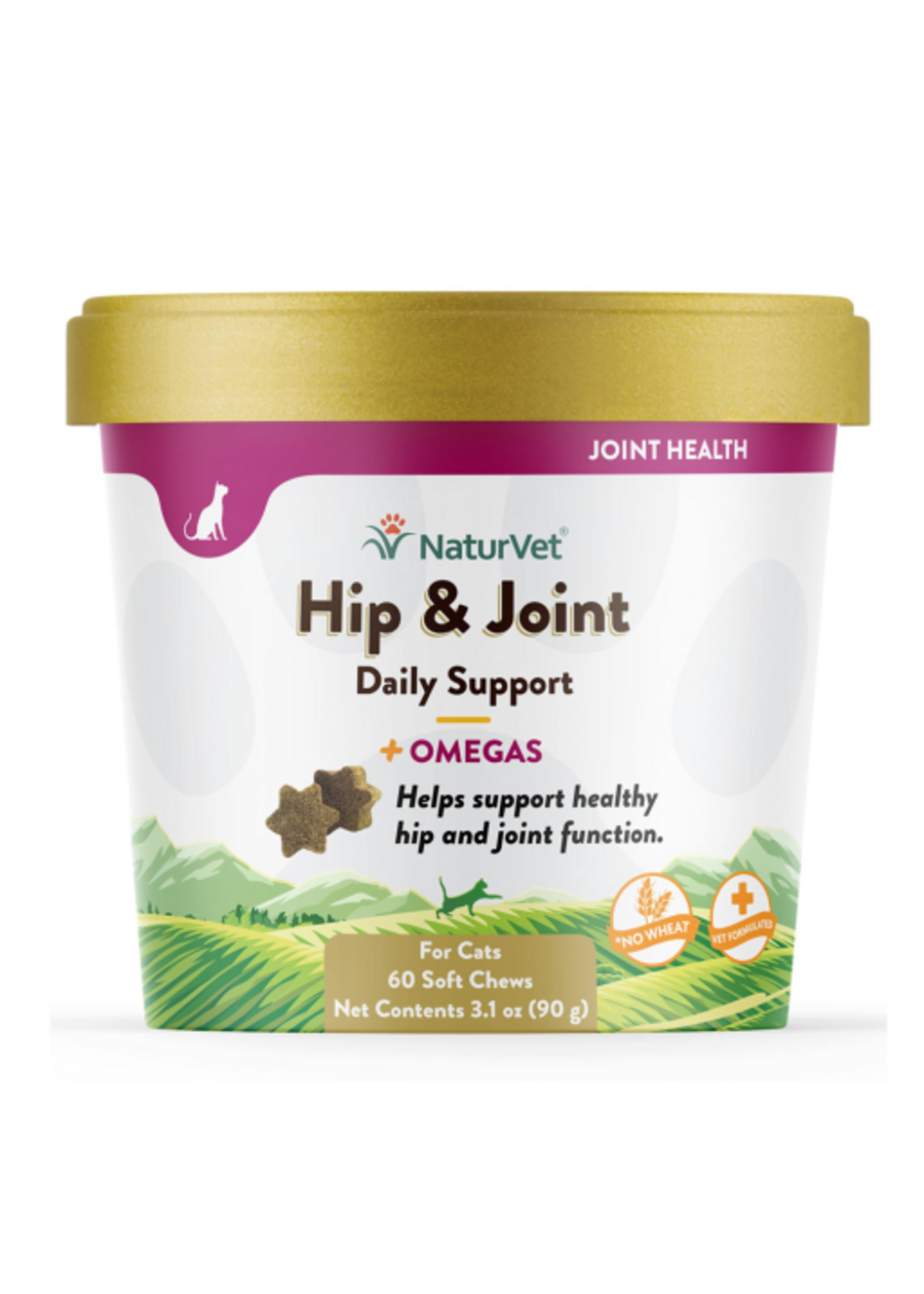 Naturvet NATURVET HIP & JOINT PLUS OMEGA CAT 60CT